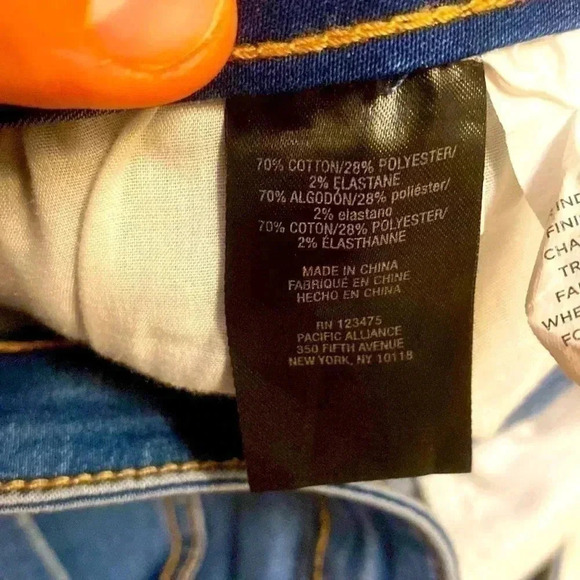 🌺🤩 Cotton Jeans Skirt with a Handmade by  Me embroidery 🪡🌺🤩 - Picture 7 of 8